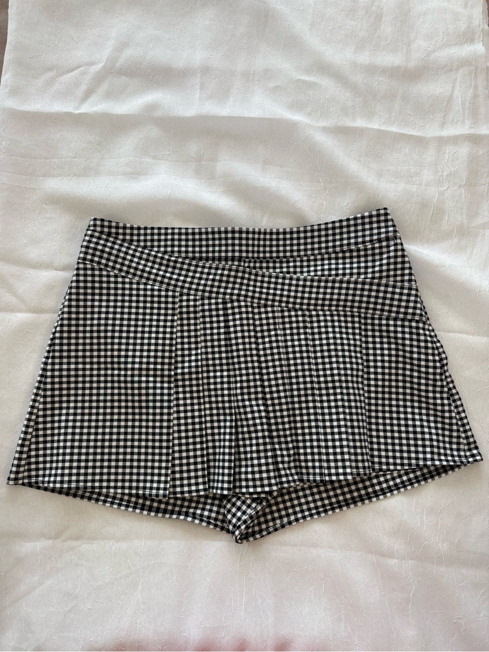 Zara Black & White Gingham Women’s Skort